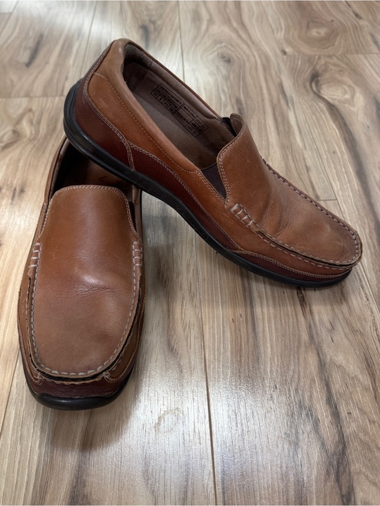 Vionic Other - Vionic Men's Aster Preston Tan Brown Leather Slip On Moc Loafers Comfort Size 10